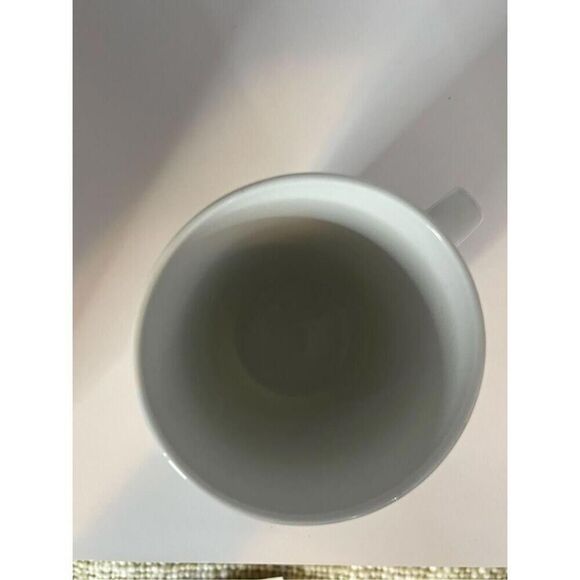 STARBUCKS 16oz Mermaid Siren Logo Tall Ceramic Coffee Mug White & Green 2014 - Picture 4 of 7